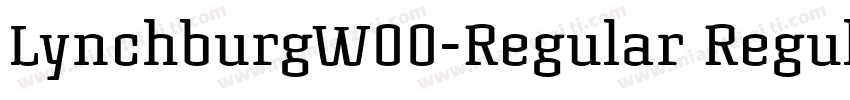 LynchburgW00-Regular Regula字体转换